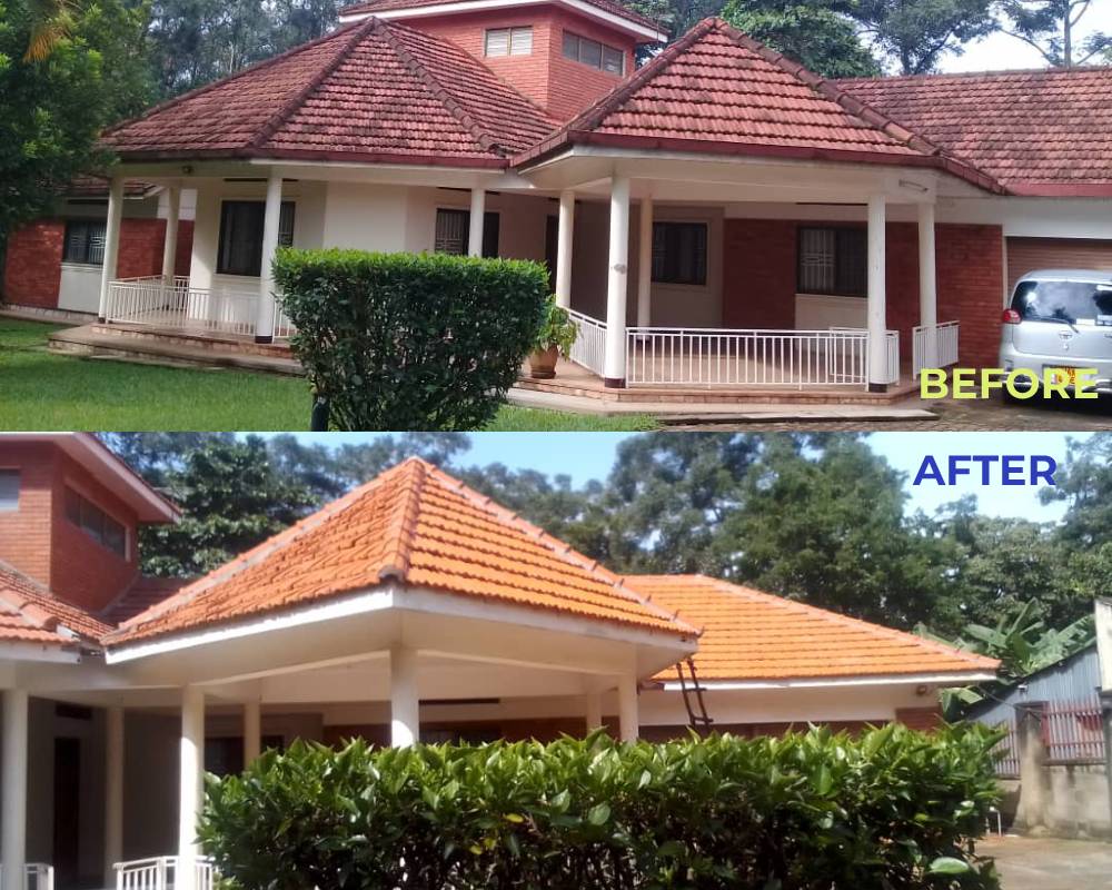Roof tile cleaning kampala